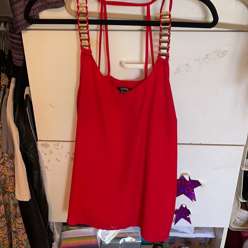 Red XOXO Top
